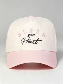 1pc Men Hat Letter 'BLESS Your Heart' Embroidered Hats For Men, Adjustable Hat, Perfect For Parties, Travel, Outdoor Activities, And Sun Protection - Multicolor - View 11