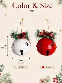 Personalized Christmas Baubles,Custom Jingle Bell,Christmas Tree Ornament,Christmas Decor,Holiday Decor,Christmas Gift,Holiday Gifts - Multicolor - View 8
