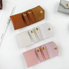 1 buah/5 buah Tas Penyimpanan Perhiasan Gulung, Tas Gulung Perhiasan Mini Ultra Kecil, Tas Penyimpanan Anting Cincin Kalung, Tas Penyimpanan Perhiasan Rumah Tangga - MultiWarna - View 6