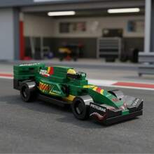 Formula Basic Racing Car Building Blocks - Dunkelgrün - Übersicht 2