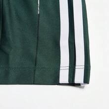 Adidas Small Size Summer Lightweight Women's Polo Neck T-Shirt Short Dress IX5507 - Mineral Green - View 4