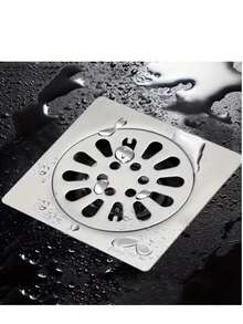 Odor‑Proof Floor Drain Set, Square Drain Body With Detachable Round Cover, Shower Drain Accessory For Bathroom Corridor Bathtub Kitchen - Upgraded Best Seller - View 2