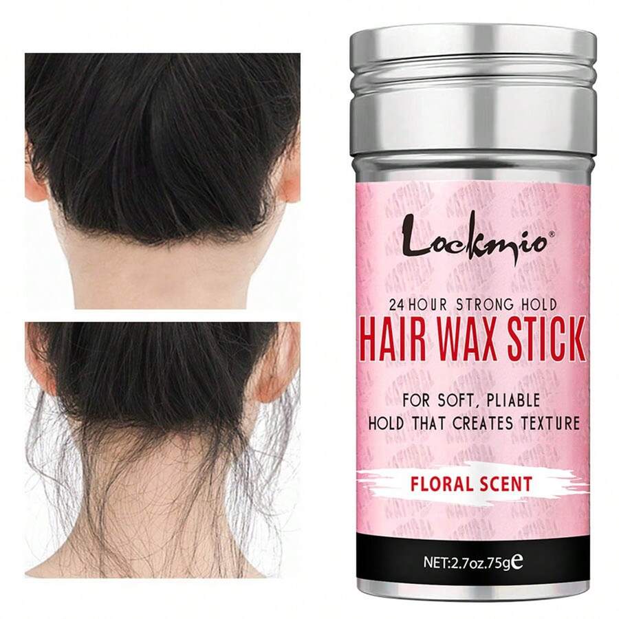 LOCKMIO Long-Lasting Hair Wax Stick For Smooth Frizz-Free Hair, Solid Wax For Flyaways, Long-Lasting Smooth Hair Wax Cream, Milk Leave-In Hair Spray For Wigs, Deep Hydration And Moisturizing, Revitalizing Dry Damaged Hair Leave-In Conditioner And Styling Hair Comb - L-75g-hair-wax-stick - View 1