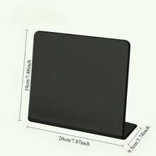 1pc Desktop Message Board, Small Black Chalkboard Vertical Erasable Memo Board, Solid Color Office Reminder Board, Magnetic Display Rack, Suitable For Home, School, Kitchen, Office, Restaurant, Reminder! - Multiple Styles - View 11