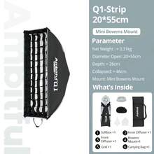 Ambitful Q1-30 Spherical Quick Release Softbox, Compatible With Bayonet And Mini Bowens Mounts, Portable Round Softbox For Studio Flash And Speedlite Photography - View 20