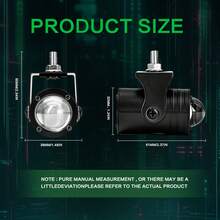 2pcs Motorcycle Spotlights + Angel Wings LED Projector Lights, Electric Vehicle Street Modification Welcome Decoration Anti-Collision Laser Lights - Advanced Version - View 7