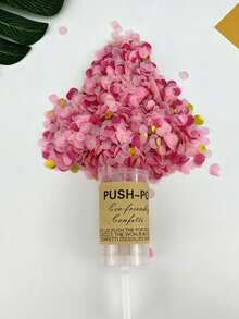 Multi-Color Paper Confetti Poppers, White Confetti, Party Atmosphere Maker, Suitable For Birthday/Wedding/Valentine's Day/Bachelor Party Celebrations Confetti Cannon, Streamer Poppers - Confetti Cannon - View 9