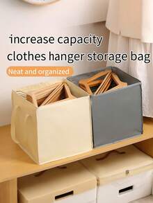 1PC Clothes Hanger Storage Bag Large Capacity Clothes And Underwear Storage Bag Multifunctional Family Portable Sundries Organizing Bag - Multicolor - View 1