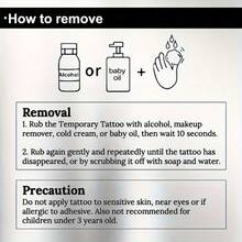 JKCODE TATTOO 2 Pcs Realistic 3D Butterfly With Letter M, Letter A, Letter K, Washable Temporary Tattoo Sticker With Rose And Letter, Shoulder And Arm Tattoos. Sweet, Cool, Romantic Design. Simple, Adorable, And Quirky Colored Print Tattoo Sticker Last 3-5 Days - Multicolor - View 4