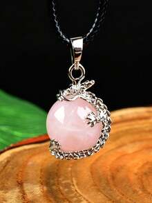 Natural Crystal Beads Pendant Crystal Round Beads Necklace Polished Mineral Specimen Craft Fashion Pendant Gift - Pendant - View 19
