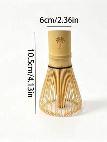 1pc Bamboo Coconut Tree Matcha Whisk Holder, Tea Spoon, Japanese Matcha Song Dynasty Tea Ceremony Preparation Tool 100-Piece Set Rack, Matcha Accessories, Matcha Tools - Multicolor - View 5