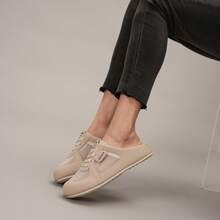 Women's Casual Sports Flat Shoes, Athletic Sandals - Khaki - View 10