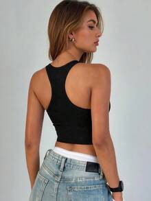 Runway Rest 2件裝女款無縫運動內衣，休閒羅紋透氣無鋼塑身運動內衣，健身房到街頭吊帶背心 - 彩色 - 查看 2