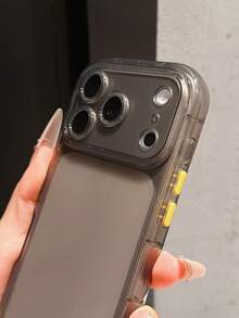 Y2k Simple Cute Jelly Matte Transparent Phone Case Compatible With Iphone 18 Pro Max 18 Pro 17Pro Max 17Pro 17 16Pro Max 16Pro 16 15Pro Max 15Pro 14Pro Max 14PLUS 14 13 12 Lens Protection Soft Back Case - Matte Black Transparent - View 4