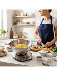 Mesko Kitchen Scale With Bowl, Digital Food Scale, Kitchen Scale With Mixing Bowl - 2L Bowl, LCD Display, Tare Function - Kitchen scales - View 3