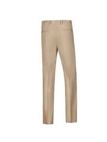 Men's 2 Pieces Suit Set, Vest And Suit Pants, Solid Color Formal Suit Vest And Trousers Set, Business Wedding Party Commute Wear - Champagne - View 5