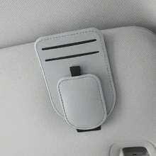 1 buah Tas Penyimpanan Mobil, Tempat Kacamata Multifungsi dan Modis, Desain Ringkas dan Hemat Ruang, Aksesori Otomotif, Pilihan Berbagai Warna, Kapasitas Besar, Klip Kacamata dengan Dua Slot Kartu, Tempat Penyimpanan Kartu, Praktis, Mudah Diakses, Penutup Otomatis dengan Perekat Magnetik, Dekorasi Interior Mobil - Terpasang di mobil - View 12