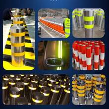 White Reflective Warning Tape Sticker, Outdoor Waterproof Night Safety Reflective Strip, High Visibility Reflective Adhesive Tape For Night Warning - FG - View 8