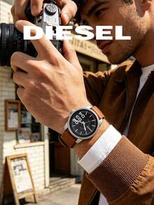 Diesel DZ1513 Men's Quartz Watch, Large Dial With Luminous Hands, Brown Leather Strap, Stainless Steel Case, European And American Retro Casual Versatile Men's Watch, Daily Commute Accessory - one-size - View 4