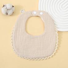 Infant Bibs Autumn/Winter New Solid Color Minimalist Baby Girl Drool Bibs, Newborn Soft Absorbent Anti-Spit-Up Bibs - Multicolor - View 17