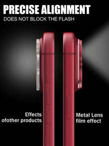 Gorilla Hero 1pc [Wine Red Lens Protector] Compatible With IPhone 18 Pro Max/18 Pro, Featuring A Full-Coverage Integrated Design That Precisely Wraps The Lens Module. Advanced Adhesive Provides A Secure Fit And Long-Term Stability Without Shifting. The Matte Surface Is Delicate And Non-Reflective, With Water-Resistant And Oleophobic Layers To Reduce Fingerprint Residue, Suitable For Students, Office Workers, Photography Enthusiasts, Outdoor Activities And More. - Burgundy - View 7