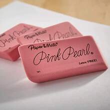Paper Mate Pink Pearl Large Latex-Free Pencil Eraser, For Students, Suitable For Sketching And Drawing, Erases Cleanly Without Leaving Traces - Multicolor - View 4