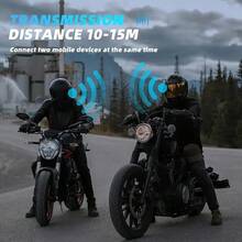 Y10 2X Motorcycle Helmet Wireless Headset, Supports Bluetooth 5.3 Wireless Connection, Intelligent Noise Reduction Technology, HiFi Audio Quality, Supports Simultaneous Connection Of Two Phones, Supports AI Voice Assistant, Built-In 1000mAh Large Capacity Battery, Equipped With Different Types Of Microphones, Suitable For All Helmet Styles, Preferred Equipment For Outdoor Riding - Helmet Headset - View 7