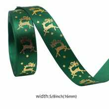 1roll Christmas Ribbon For Gift Wrapping Christmas Glitter Ribbon With Nutcraker Merry Christmas Elk Jingle Bell Patterns 5Yards For DIY Crafts Holiday Festival Xmas Wreath Garland Home Party Decorations - Multicolor - View 19