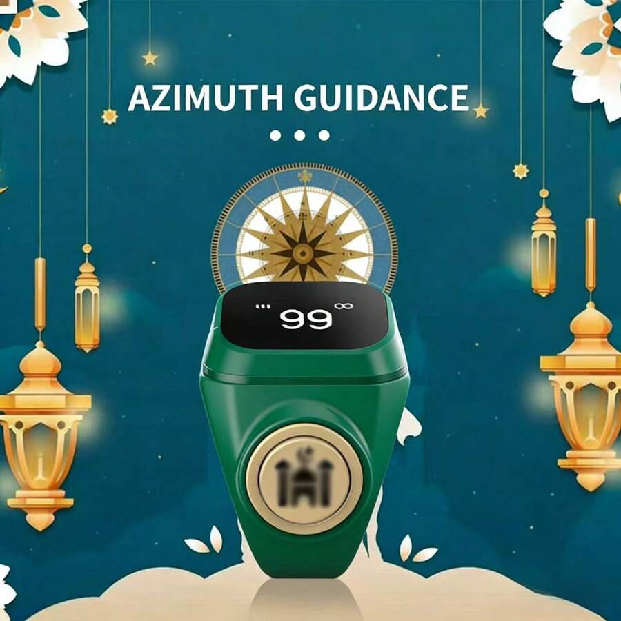 D01 Digital Prayer Beads Finger Counter Smart Ring, Bluetooth APP Time Reminder Electronic Counting Button Smart Ring