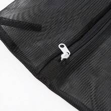 1/3/6pcs Black Mesh Laundry Bag Machine Washing Clothes Storage Bag Underwear Bra Delicates Protection Zipper Closure Household Cleaning Essential Organize - Multicolor - View 7
