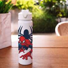 1pc Cute Cartoon Water Bottle, Leak-Proof Plastic Sports Water Bottle, Adorable Personalized Gift, Suitable For Outdoor Hiking, Back To School Season Thoughtful Gift For Friends, Holiday Gift Choice, Also Applicable For School Or Office Use, Excellent Gift Option. - Multicolor - View 8