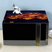 1pc Halloween Microwave Dust Cover, Home Oven Rack Dust Cover, Washable Dust Cover, Home Food Machine Dust Cover, Highly Attractive Kitchen Storage Cabinet Dust & Stain Cover - Solid Color - View 8