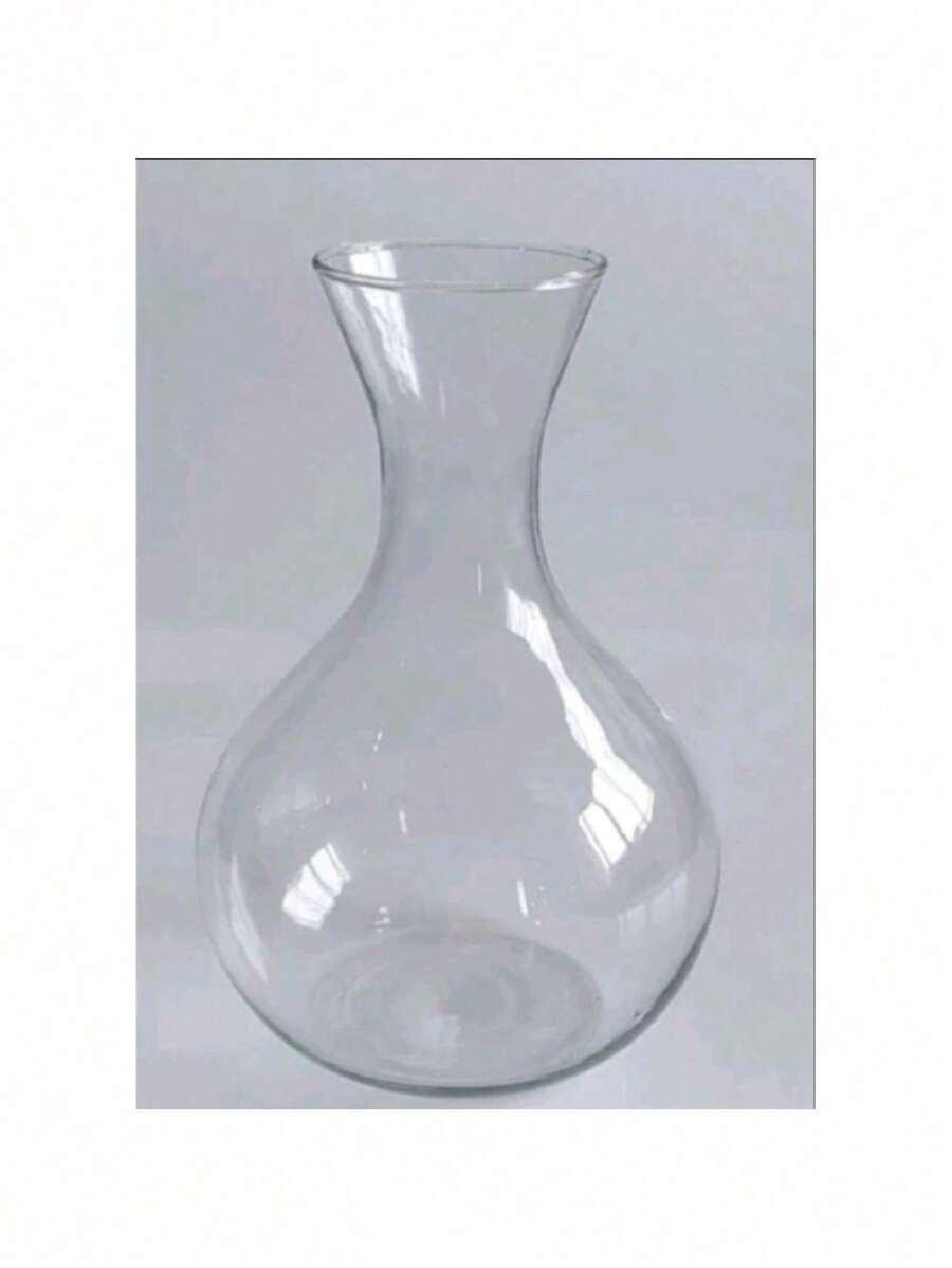 01 Vaso Berlim Decanter Garrafa Jarra Transparente Para Decoração de Mesa Arranjo para Casamento Festa - Multicolorido - Visão 1