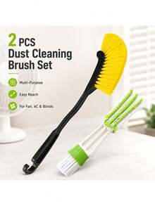 Household Fan Dusting Brush, Suitable For Cleaning Fans, Air Conditioners, Blinds And Window Tracks, Also Perfect For Living Room, Bedroom, Bathroom And Car Air Vent Brushes - A - View 11