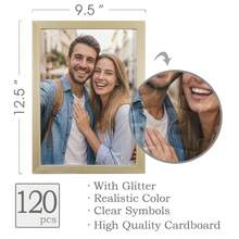1pc Personalized Custom DIY Puzzle Photo Portrait With Frame, Handmade Puzzle Customization For Boyfriend And Girlfriend,Holiday And Anniversary Photos, Graduation Class Photos, Family Gathering Photos, Upload Your Family Wall Art Photos - Multicolor - View 5