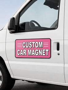 Custom Car Magnetic Signs, Personalized Vehicle Magnetic Stickers With Logo And Text, Suitable For Cars, Trucks And Commercial Advertising - Multicolor - View 5