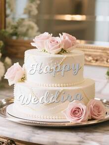 Acrylic Alphabet & Number Cake Decorations, Mirror Plated Digital 0-9 And Letter A-Z Cake Toppers, For Anniversary, Wedding, Baby Birthday Party Decor - Multicolor - View 9