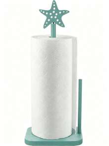 Pink Bow Paper Towel Holder, Cute Wooden Kitchen Countertop Paper Towel Rack, Bow Design Freestanding Roll Dispenser Storage Rack, Bathroom Accessories And Apartment Home Decor - Multicolor - View 3