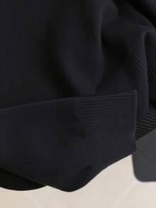 BYGOUBY Plus Size 1XL-4XL Spring/Autumn Basic Thin Knit Sweater Long Sleeve Casual Pullover Soft And Comfortable For Women - Black - View 6