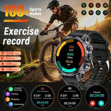 LIGE Fashion New Smart Watch 1400mAh Ultra Large Capacity, LED Flashlight, Compass, Call Answering, Water Resistant, Weather Forecast, Sports Tracking, Multi-Function Unisex Smart Sports Watch - View 3
