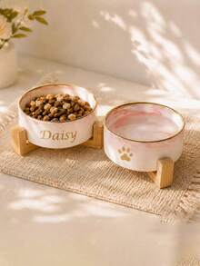 Personalized Ceramic Pet Bowl – Customized Cat & Dog Food Bowl, Custom Design Dog Bowl, Personalized Dog Food Bowl With Name, Dog Gift, Cat Gift, Gift For Dog Lovers - Multicolor - View 10