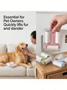 One Convenient Mini Lint Roller Set - 1 Handle + 3 Replacement Rollers, Strong Adhesion, Suitable For Pet Hair Removal, Reusable Handle, No Electricity Required, Suitable For Pets/Clothes/Car Carpets/Car Seats, Christmas Gift, Car Accessories. - Multicolor - View 7