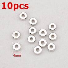 10Pcs Copper Polished Spacer Beads Flat Wheel Washers Pearl Necklace Spacers, Suitable For DIY Bracelet Necklace Jewelry Accessories - DIY Spacer Beads - View 14