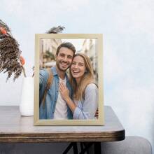 1pc Personalized Custom DIY Puzzle Photo Portrait With Frame, Handmade Puzzle Customization For Boyfriend And Girlfriend,Holiday And Anniversary Photos, Graduation Class Photos, Family Gathering Photos, Upload Your Family Wall Art Photos - Multicolor - View 7