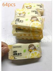 Mini Portable Non-Woven Wet Wipes, Suitable For Daily Item Cleaning (For Item Cleaning, Not Suitable For Body Part Cleaning) - Color Mixing - View 7