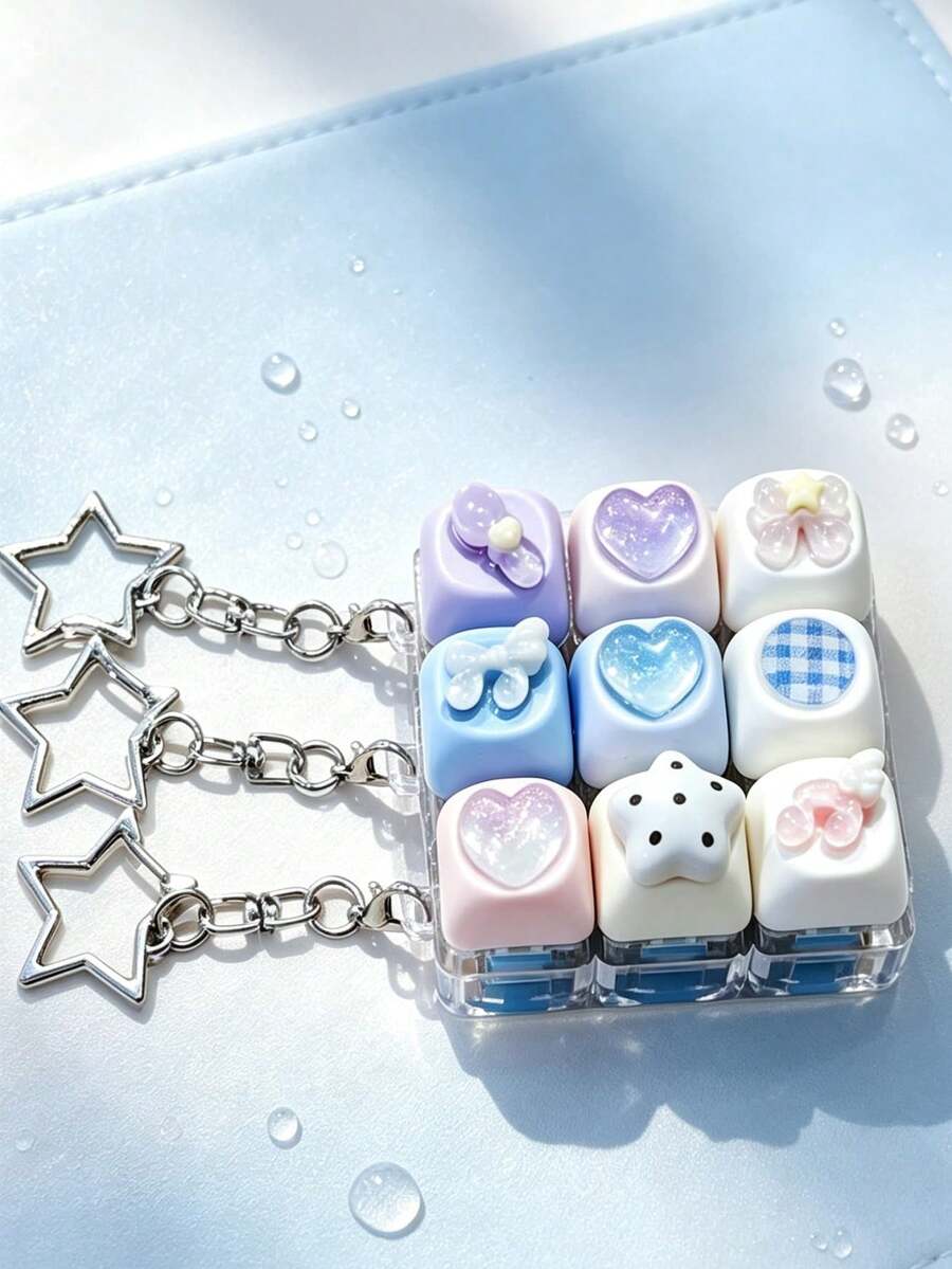 1 Pc Creative Note Keychain, Y2K Bag Hanger, Keychain For Bags, Bag Accessories, Women's Accessories, Birthday Gift For Friends - Multicolor - View 1