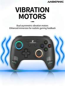 Anbernic RG‑P01 Wireless Game Controller, 6-Axis Gyroscope, Dual Vibration Motors, RGB Back Buttons, Programmable, Compatible With Switch/Steam/PC - View 6