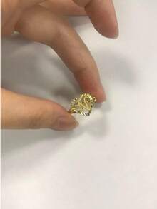 1pc Vintage Creative 26 Letter Ring Women Ins European American Cross-Border New Style Letter Open Adjustable Size Couple Ring Luxury Style - Silver - View 6