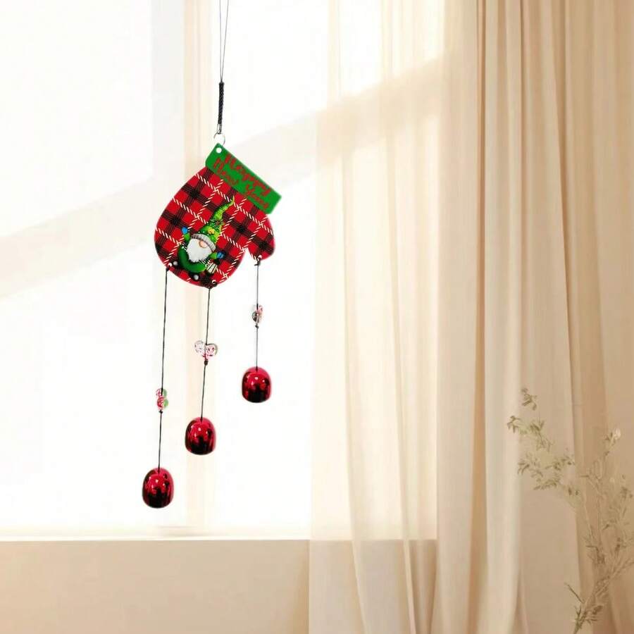 Home Decor Hanging Wall Wind Chime Christmas Theme Decorative Hanging Ornament - A - View 1
