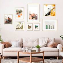 Mosearon 3pcs/2pcs/1pc Aluminum Alloy Minimalist Photo Frame 30x40cm, A3 A4 Classic Metal Photo Frame, A4 Certificate Frame, High-Quality Metal Brushed Texture, High-Resolution Organic Glass, Vertical And Horizontal Display - 0815 Flat Aluminum Alloy - View 5
